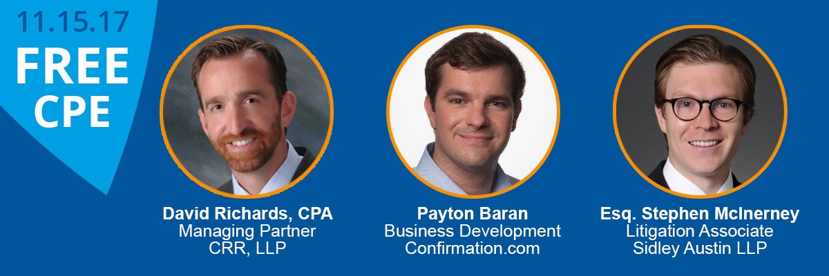 Free CPE Webinar tomorrow 11/15 - An Insider's Guide to Legal Confirmations Best Practices - Learn how your firm can streamline the audit confirmation process for a more effective and efficient workflow in preparation for busy season. Register now: bit.ly/2hwZIU2