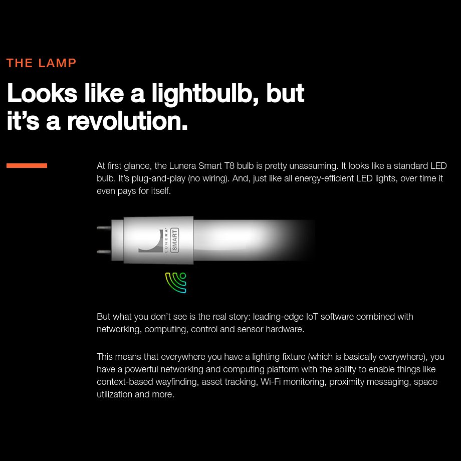 Proud to be a launch partner in <a href="/LuneraInc/">Lunera</a>'s #AmbientComputing #ecosystem!
#BYOD #RTLS just got #BYOI, and the future of #IoT much brighter!
businesswire.com/news/home/2017…