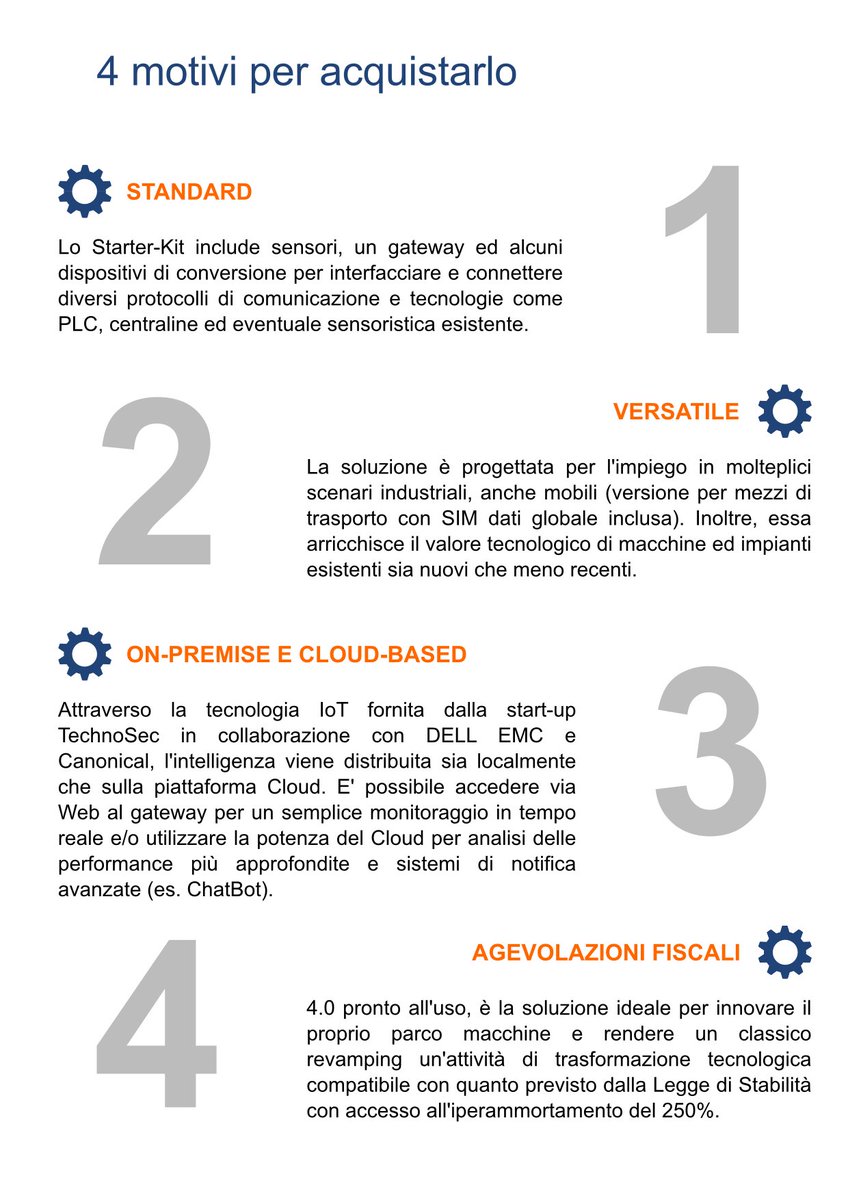 TechnoSec_IoT's tweet image. Through a #business #ecosystem that includes #italian #partners (Net4Industry.it) and internationals such as @DellOEM and @Canonical, we&apos;re launching a package to bring italian #industries into the #Industry40 era quickly.