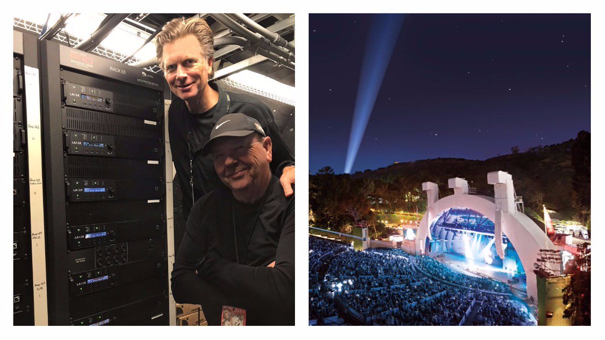 L_ACOUSTICS's tweet photo. The recent addition of #LA12X and #LA4X, installed by @ratsoundsystems  helps maximize the performance of the @HollywoodBowl  #K1 system. https://t.co/4pVL7jhEt7 https://t.co/QmMwUejazE