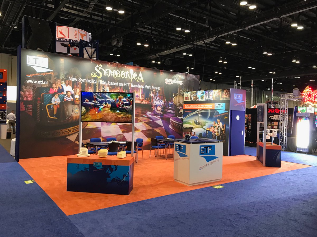 RuudKoppens's tweet photo. ETF stand bij start IAAPA show in Orlando/USA https://t.co/4ZWAqyaPCw