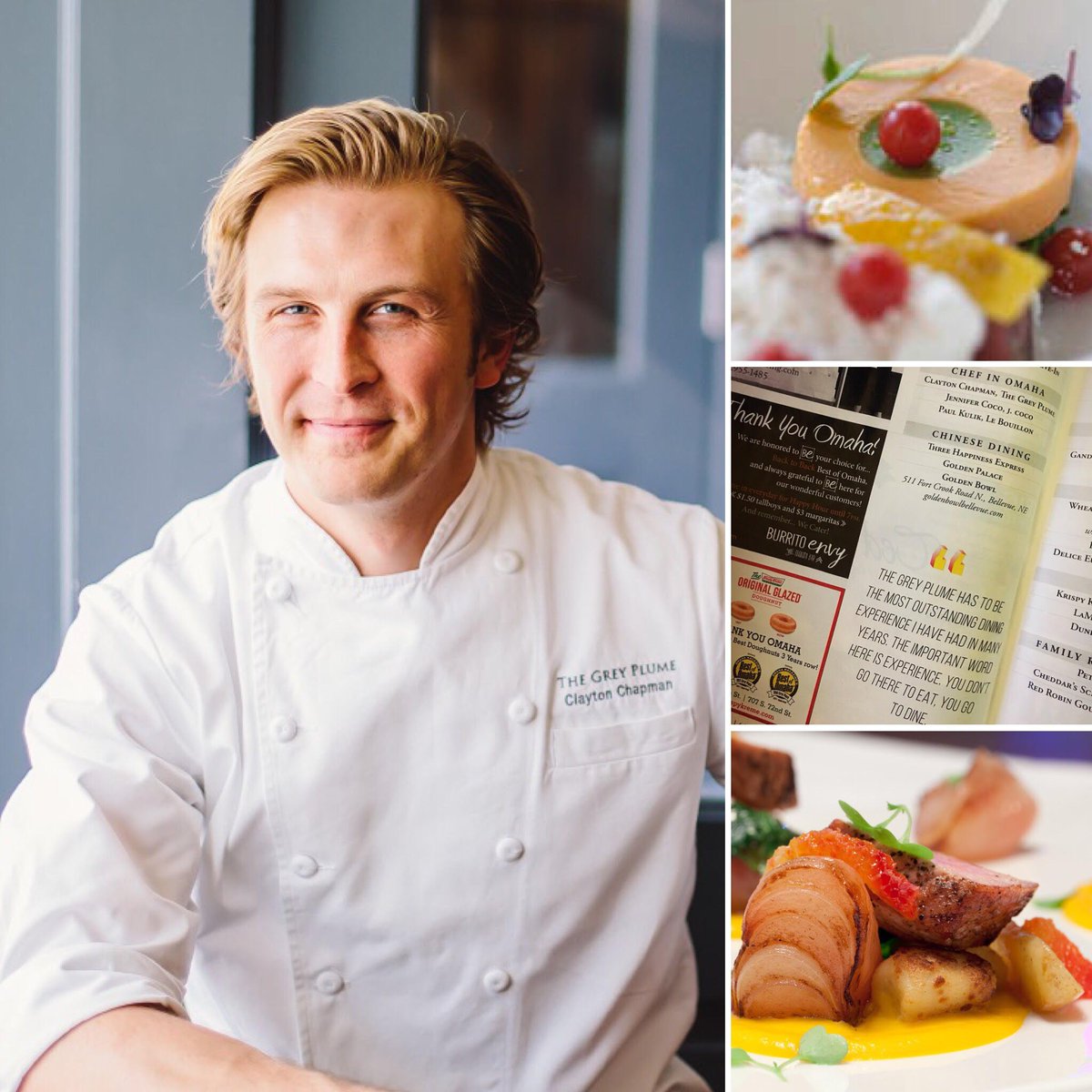 Chef Clayton is honored to be voted BEST CHEF in Omaha for the 5th straight year! Omaha, you rock!! Should we dare take it to James Beard status of Best Chef in the Midwest? You tell us by voting now!: ow.ly/qXTP30gyNmm