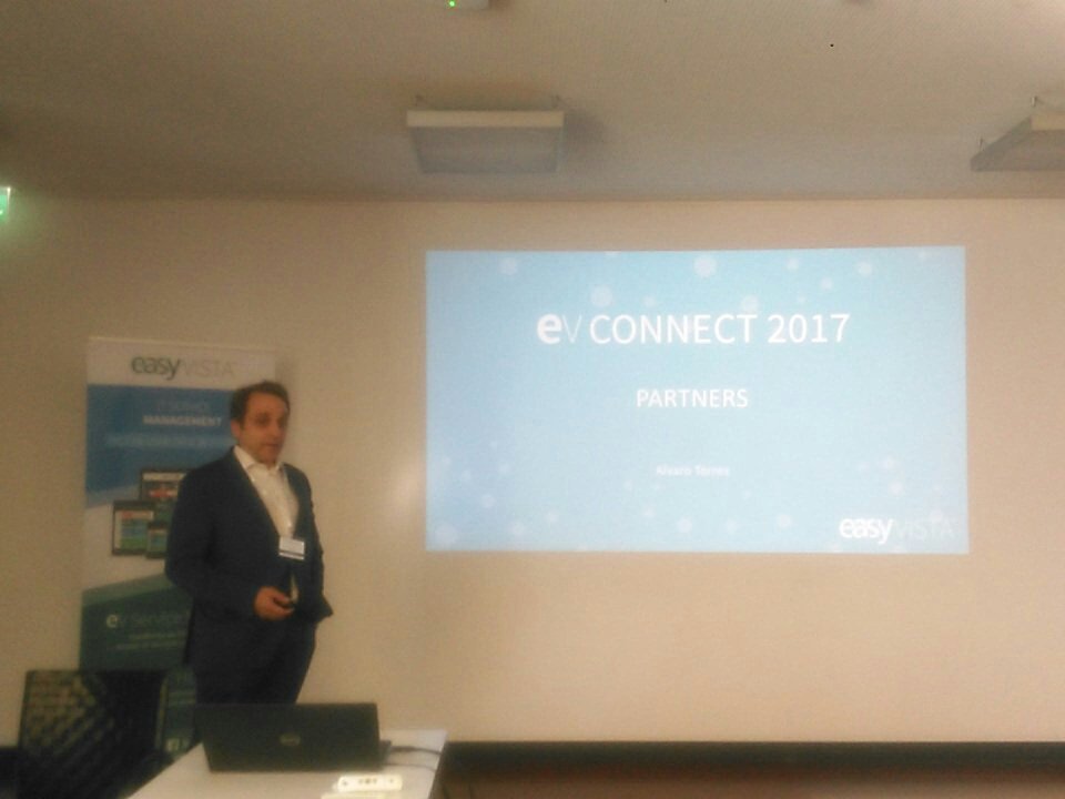 EasyVista_Pt's tweet photo. After lunch, time for #EVPartners   slot @AMTorresGallego #EVConnect17 #Lisbon https://t.co/uI3VPuXx5C