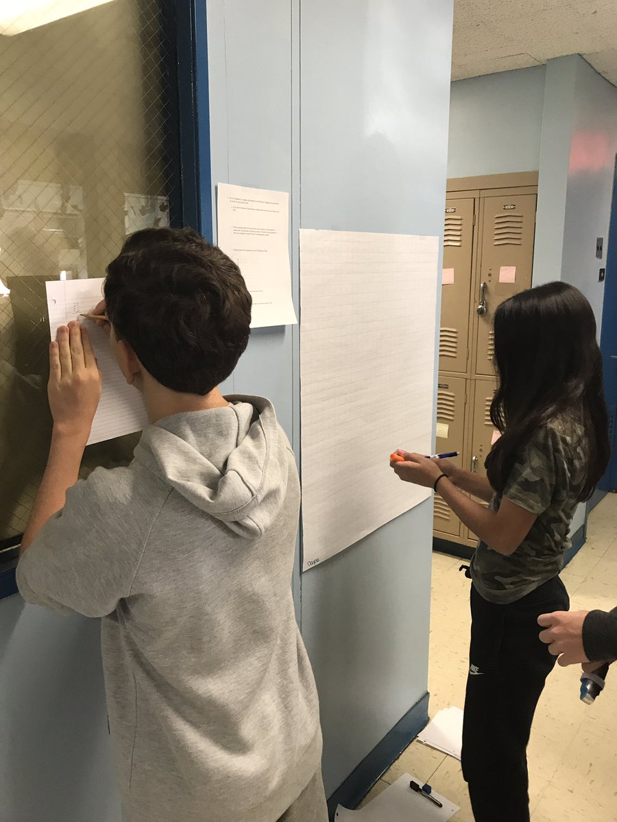 InSpiredat75's tweet image. Vertical #groupwork w/ #linearfunctions w/ Ms. Ciccarelli + Ms. Tepedino @IS75Paulo @SIBFSC @CarmenFarinaDOE #inspireD31