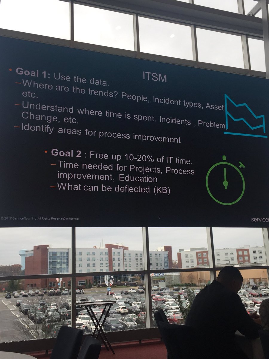 tweetgrady's tweet photo. Tony Murphy sharing the importance of visibility into the #data when it comes to #ITSM at #ServiceNow #LimitlessIT in New England https://t.co/4yfTkEmrTN