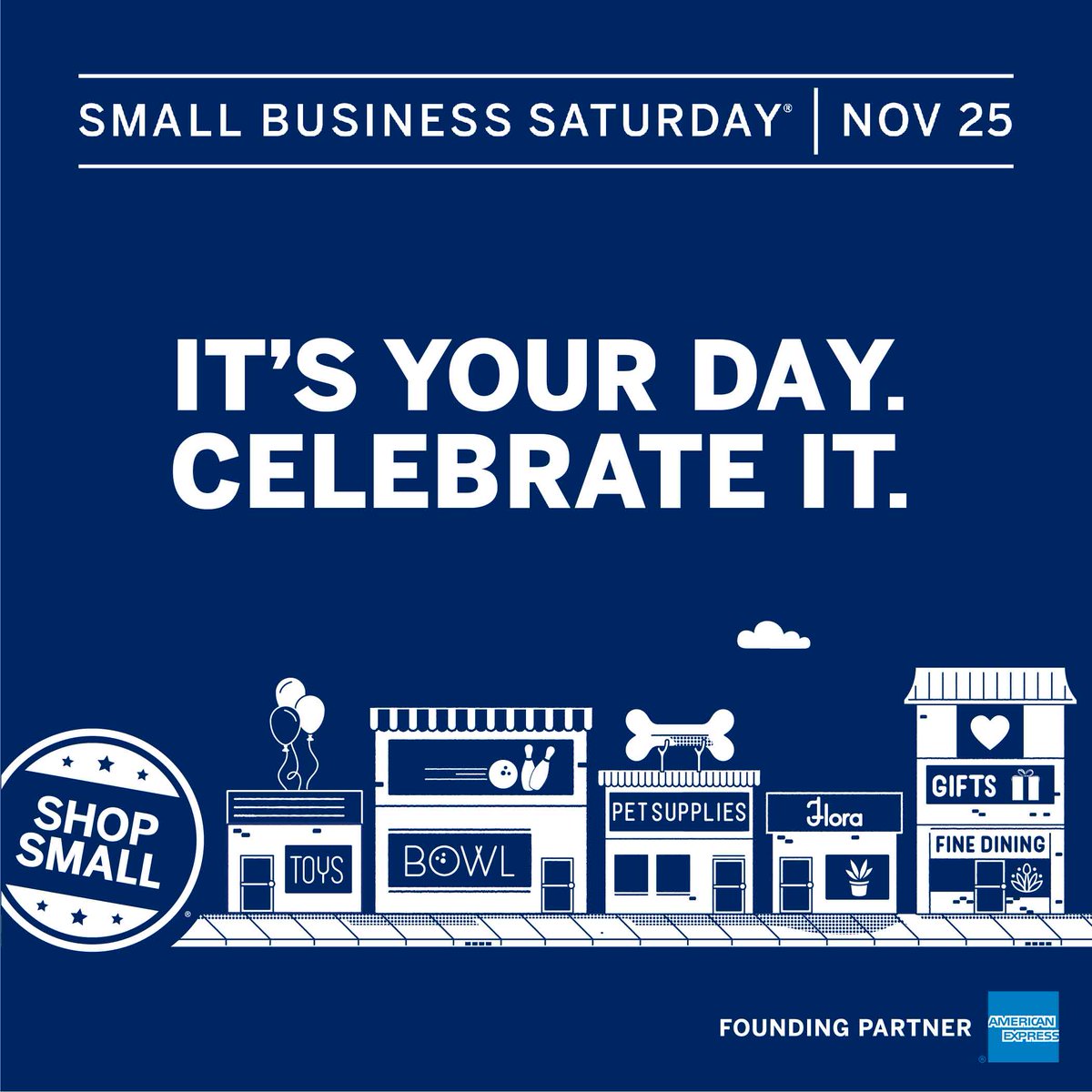 Is your small business prepared for
#SmallBizSat? Get customizable marketing
materials at ShopSmall.com/Participate.
#ShopSmall
