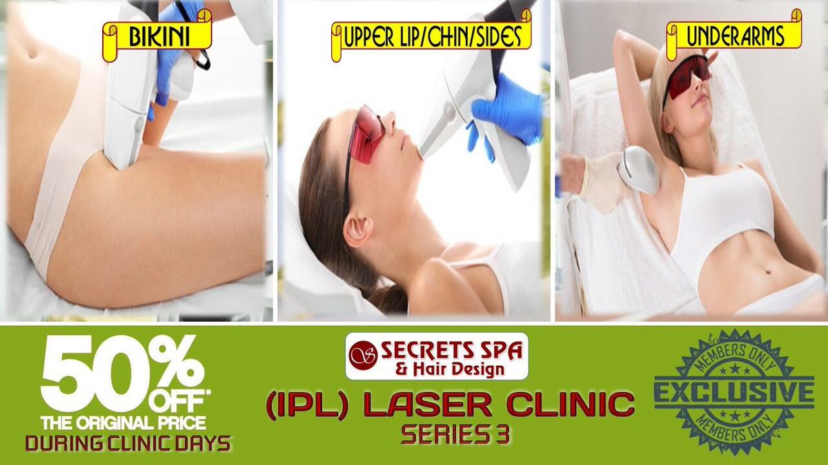 SSHairDesign's tweet image. IPL Laser Treatment Clinic-Hair Removal/Skin Rejuvenation-50% Discount!