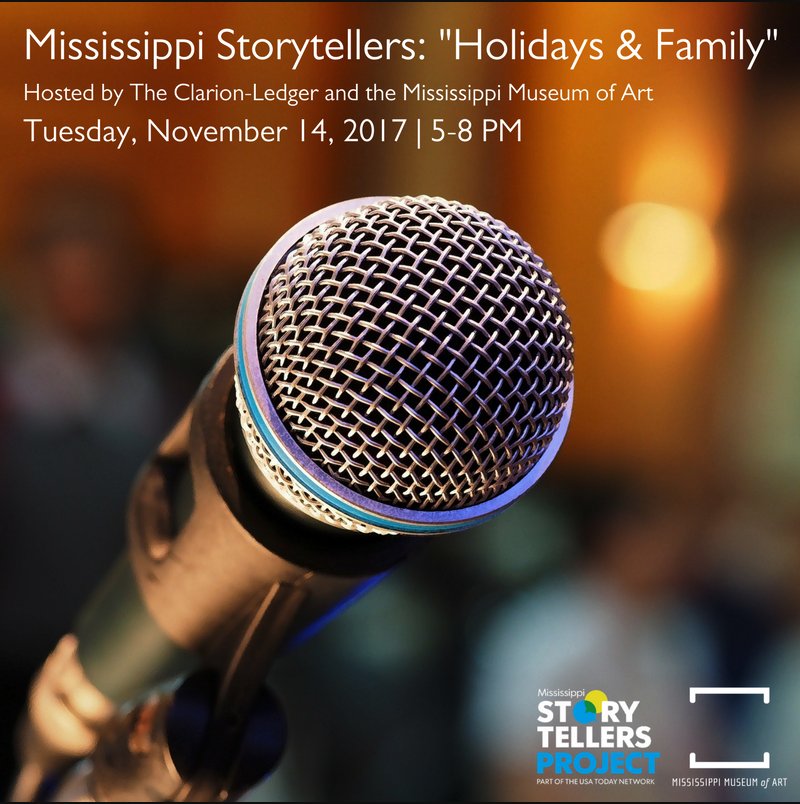 FrenchPotager's tweet photo. Tonight's 'Mississippi Storytellers' focuses on Holidays &amp; Family. @msmuseumart https://t.co/Ik0NWIsKhH https://t.co/YdiWf3UkY5
