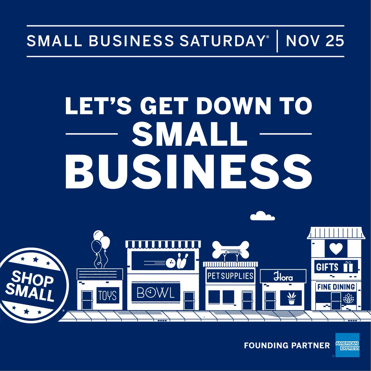 Tomorrow is Small Business Saturday! Encourage shoppers to 
#ShopSmall and support small businesses everywhere. #SmallBizSat