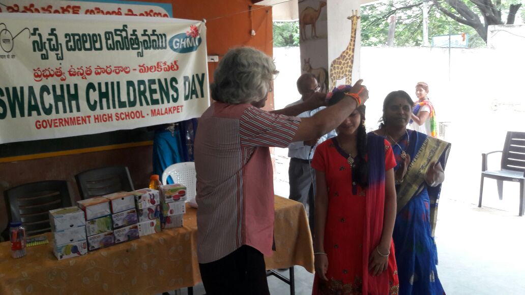 DC_Malakpet's tweet photo. Swachh Childrensday Celebrations at Govt.High school,  Malakpet. DC 6 (4A) https://t.co/ArUTO22ORx