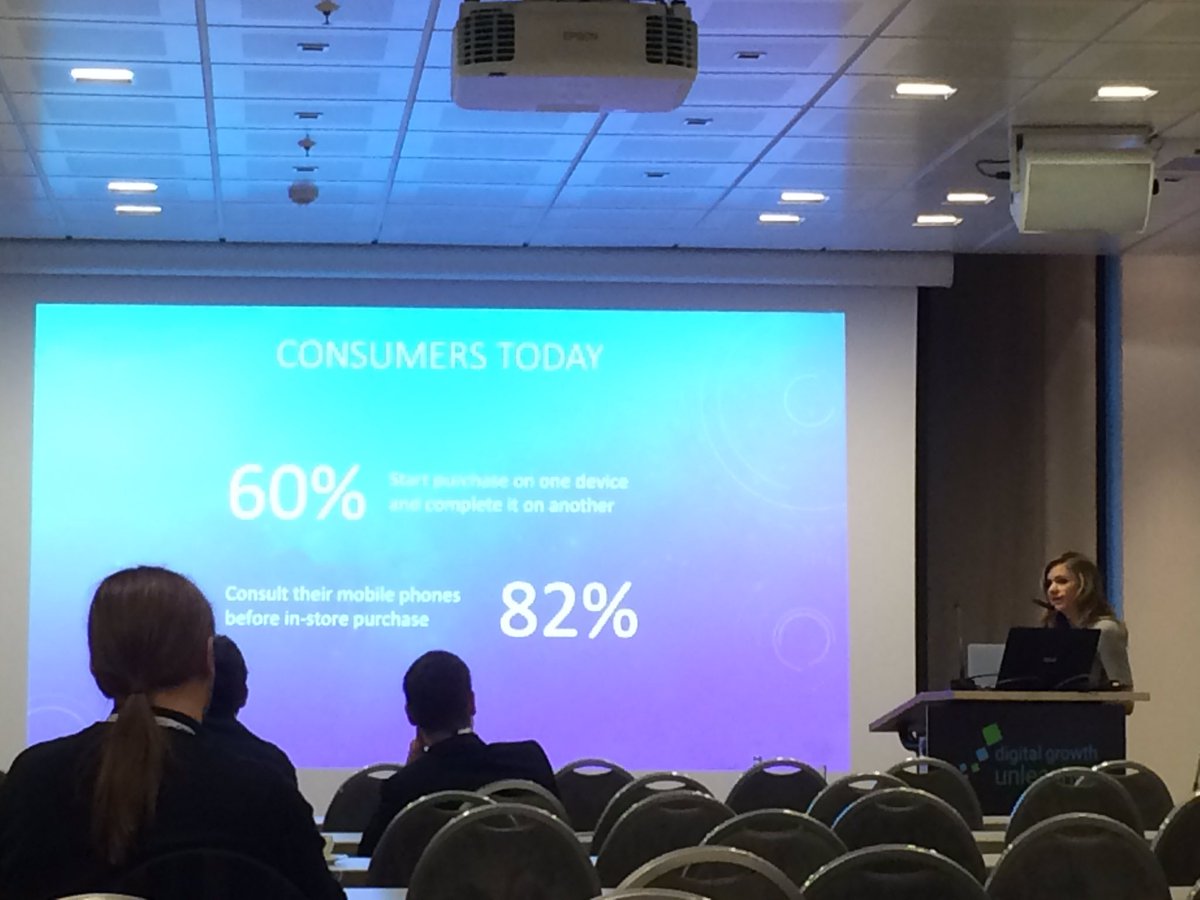 jennatiffany's tweet photo. Brilliant stats and insights from @LMKotti #DGU17 #DDB17 #digitalmarketing #CustomerExperience https://t.co/aOGjikNbB9