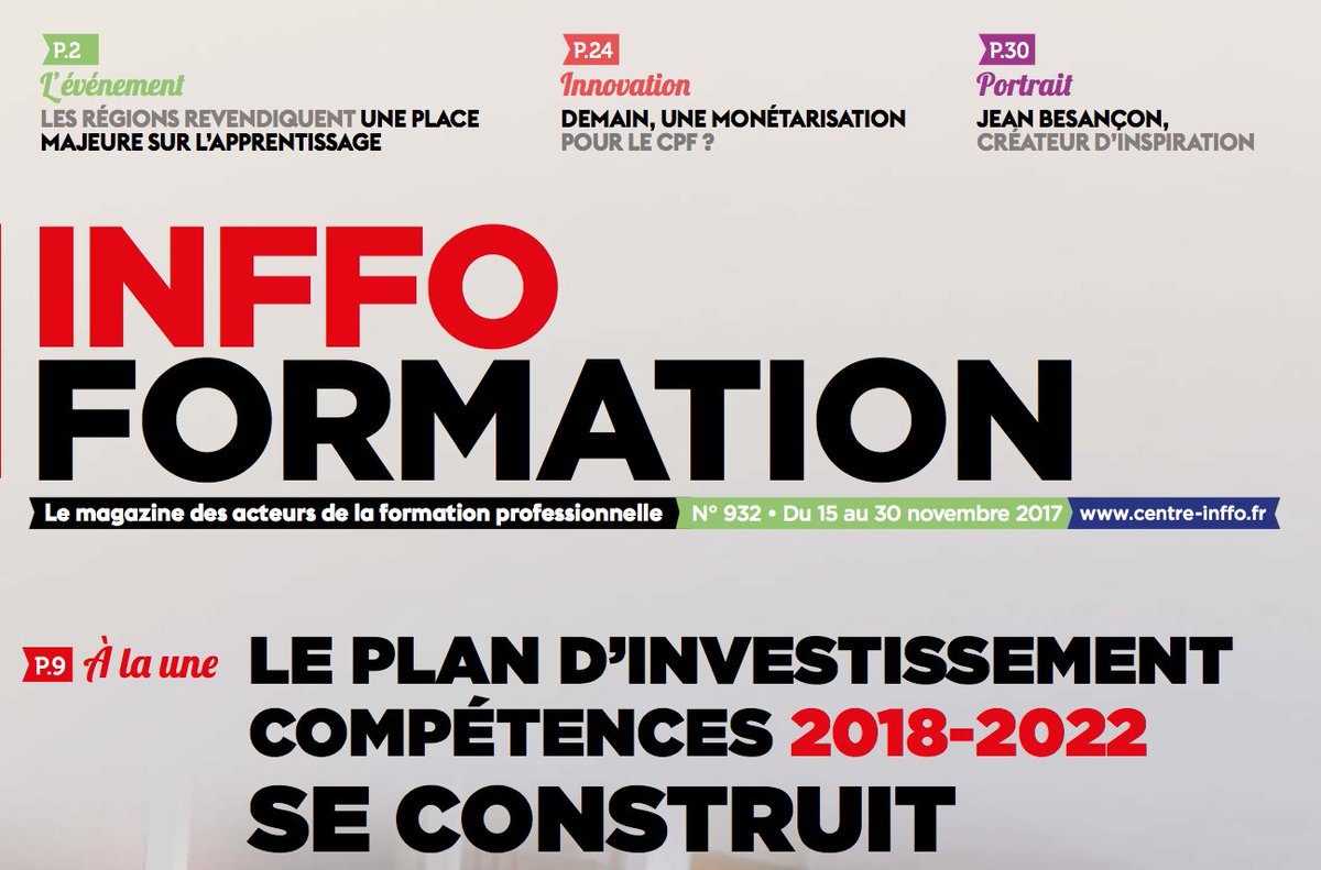 centreinffo's tweet photo. [ABONNES] Votre Inffo formation n°932 est en ligne. Profitez-en dès maintenant ! https://t.co/74yZ5bL2cJ? #inffoformation #planinvestissementcompetences #apprentissage #Regions #monetarisation #cpf https://t.co/mSEEvHQO28