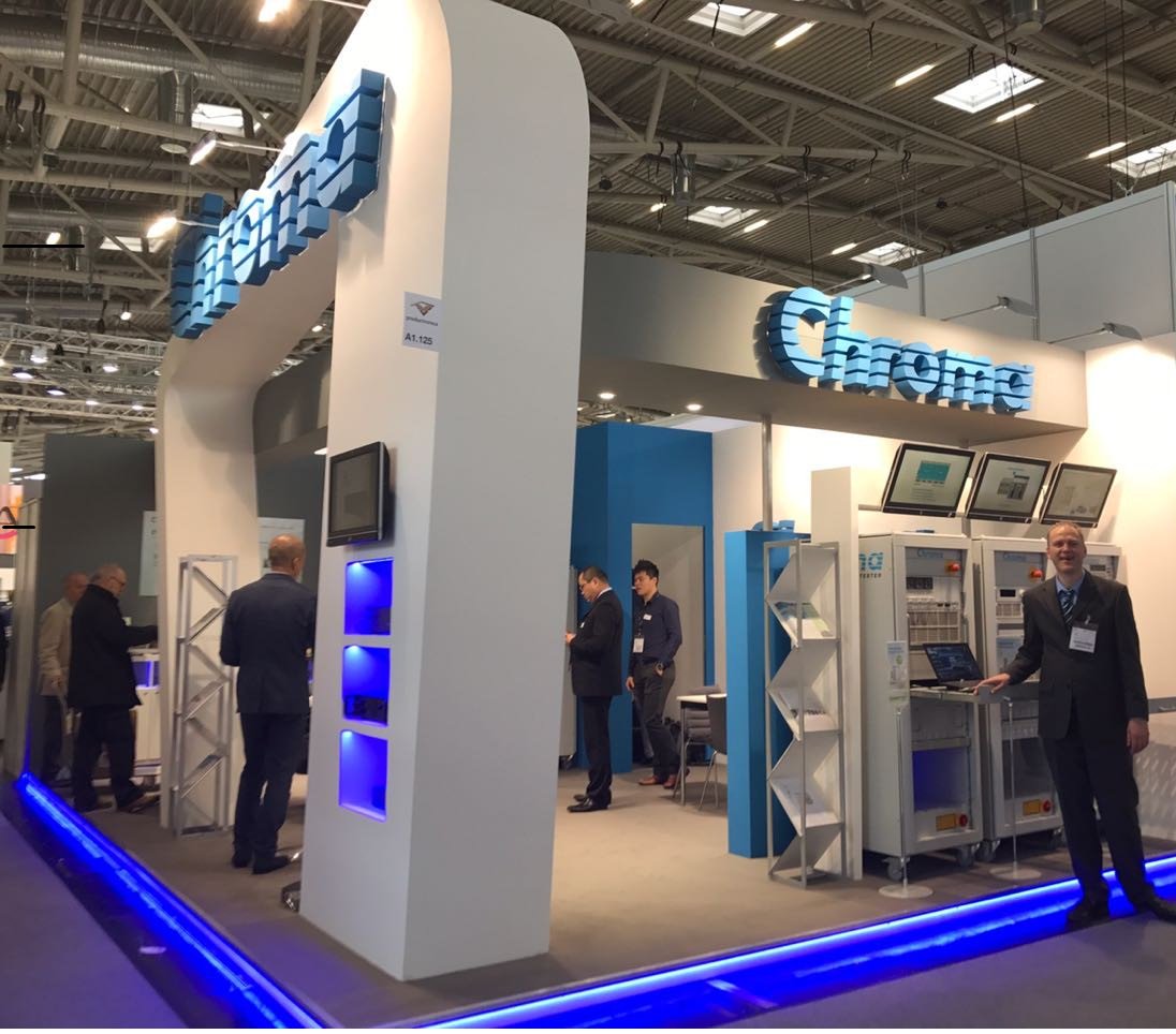 Productronica &amp; Semicon 14 - 17 Nov Messe Munich, Germany.  Meet the Chroma Europe team &amp; Taiwanese colleagues.  Learn about our new products &amp; solutions. Location A1-125.   For a FREE one day ticket please contact via email: salesbv@chromaeu.com.  chroameu.com