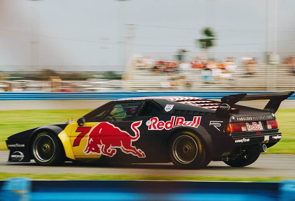 mattmaffucci's tweet photo. Red bull gives you wings #hsrrace #daytona #classic24 #redbull #bmw #m1 #procar #speedhunters #speedacademy #srcry https://t.co/uqqbKHm6Bf https://t.co/iz5V37e3uV