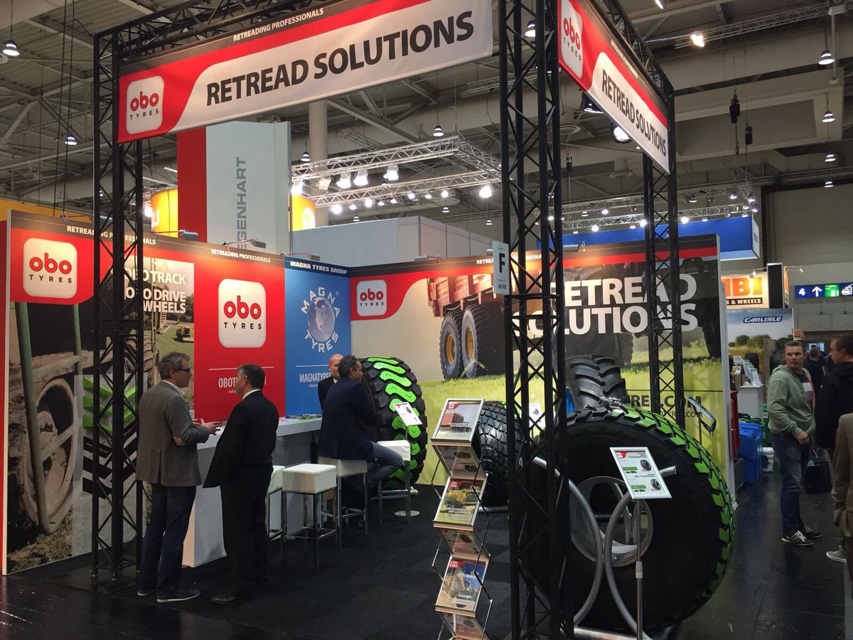 Day 3 @agritechnica . Learn all about the #benefits of #retreading at stand 3F31 #tyres #Agritechnica2017 #obotyres