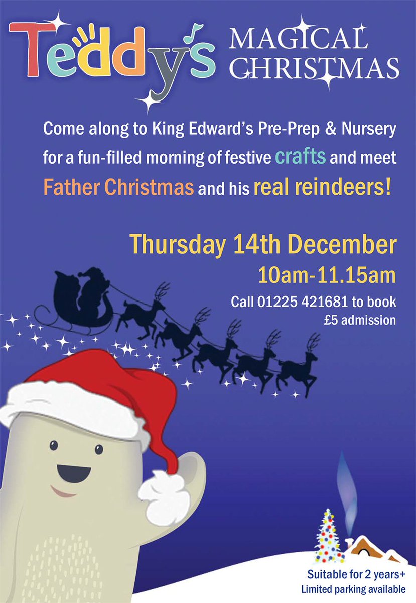 Come along to Teddy's Magical Christmas for a fun-filled morning of festive crafts and meet Father Christmas and his real reindeers! bit.ly/2zERm1f