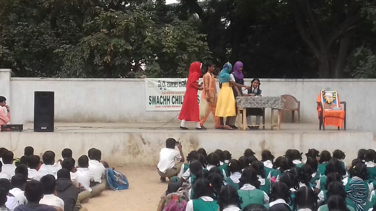 DC_Malakpet's tweet photo. Swachh Children's day celebrations at swamy Vivekananda centenary school, Moosarambagh. Dc.6 (4A) https://t.co/SpYpPC0SzT