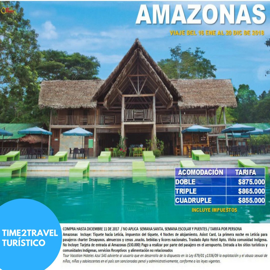 Time2TravelCol's tweet image. Vive una experiencia única en el pulmón del #mundo #Amazonas #Hotel #Amazon desde $855.000 reserva ahora!