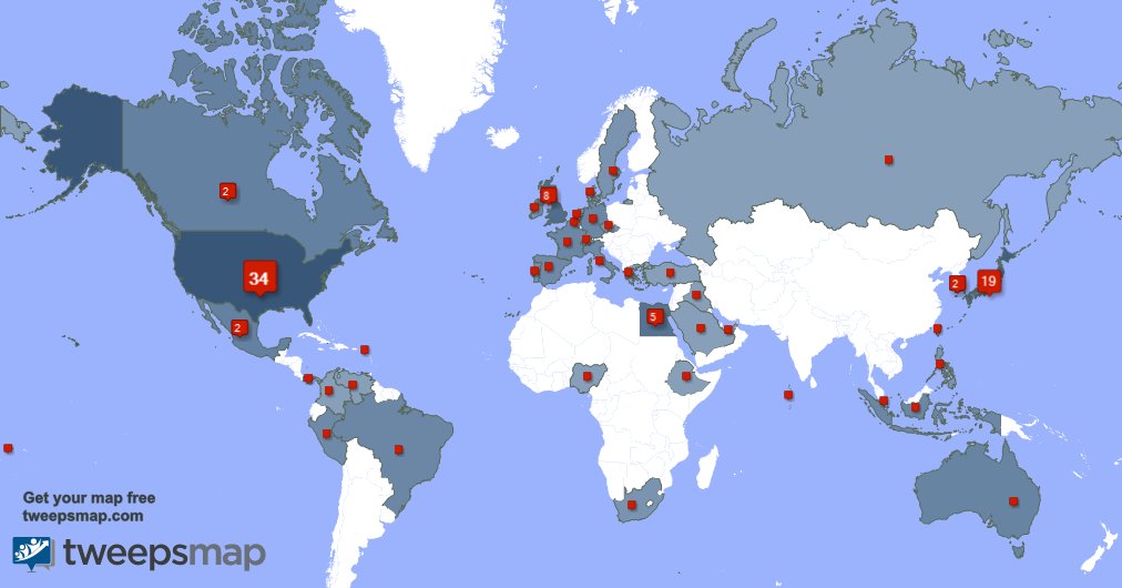 I have 9 new followers from Japan, and more last week. See tweepsmap.com/!KaiKaiExz