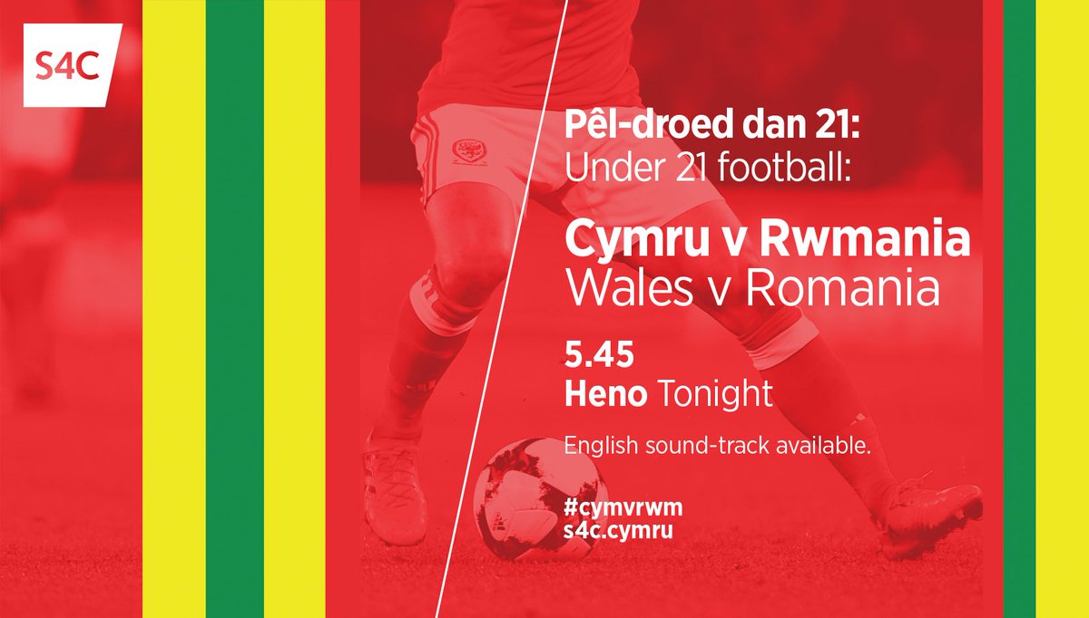 S4Cchwaraeon's tweet photo. HENO | TONIGHT
@FAWales Dan 21 v Rwmania Dan 21
β½οΈ@sgorio | YN FYW | LIVE
πGΓͺm rhagbrofol @UEFAUnder21 Qualifier
π@bangorcityfc
β°5.45pm
πΊπ₯οΈ@S4C & https://t.co/bM18WPQ8Pz
πEnglish Commentary Available
#CYMvRWM #WALvROM https://t.co/zQyKCIzkgW