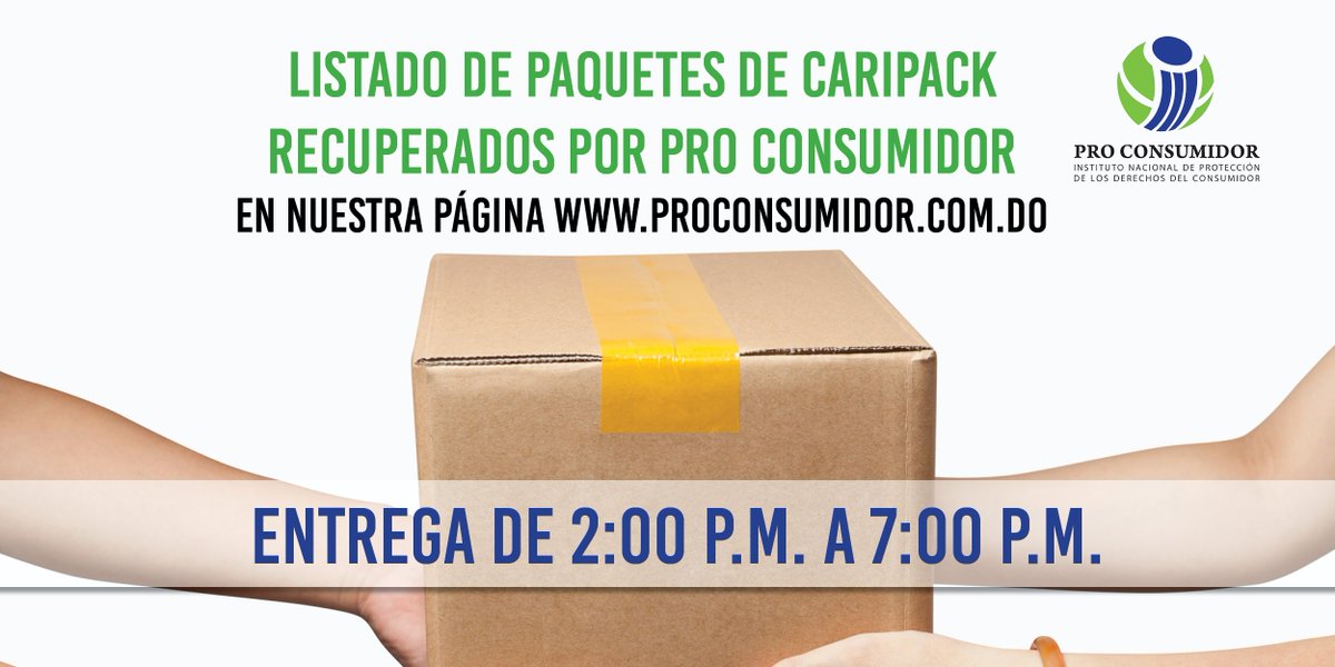 ProConsumidorRD's tweet photo. Listado de paquetes de #Caripack recuperados por #ProConsumidor https://t.co/HGIWHoOuLq https://t.co/zcIUIzoOtt