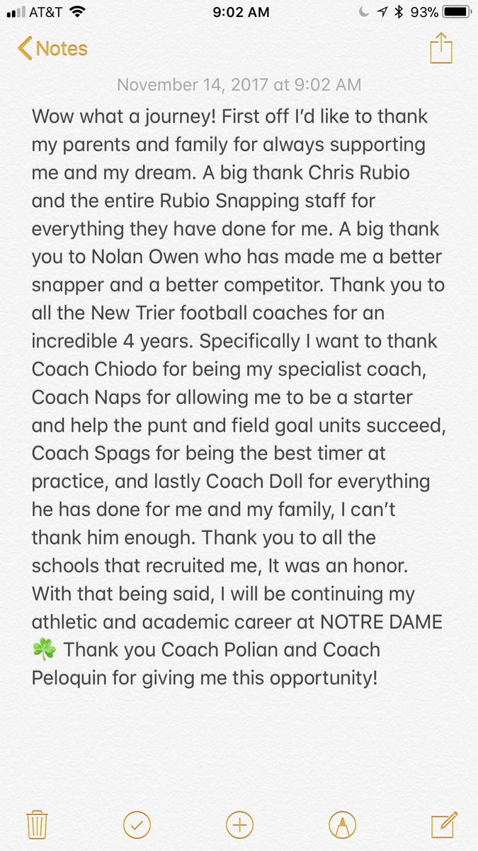 michaelvinson55's tweet photo. ☘️COMMITTED☘️ #IrishbouND18 #GoIrish https://t.co/hHrTwCih7w