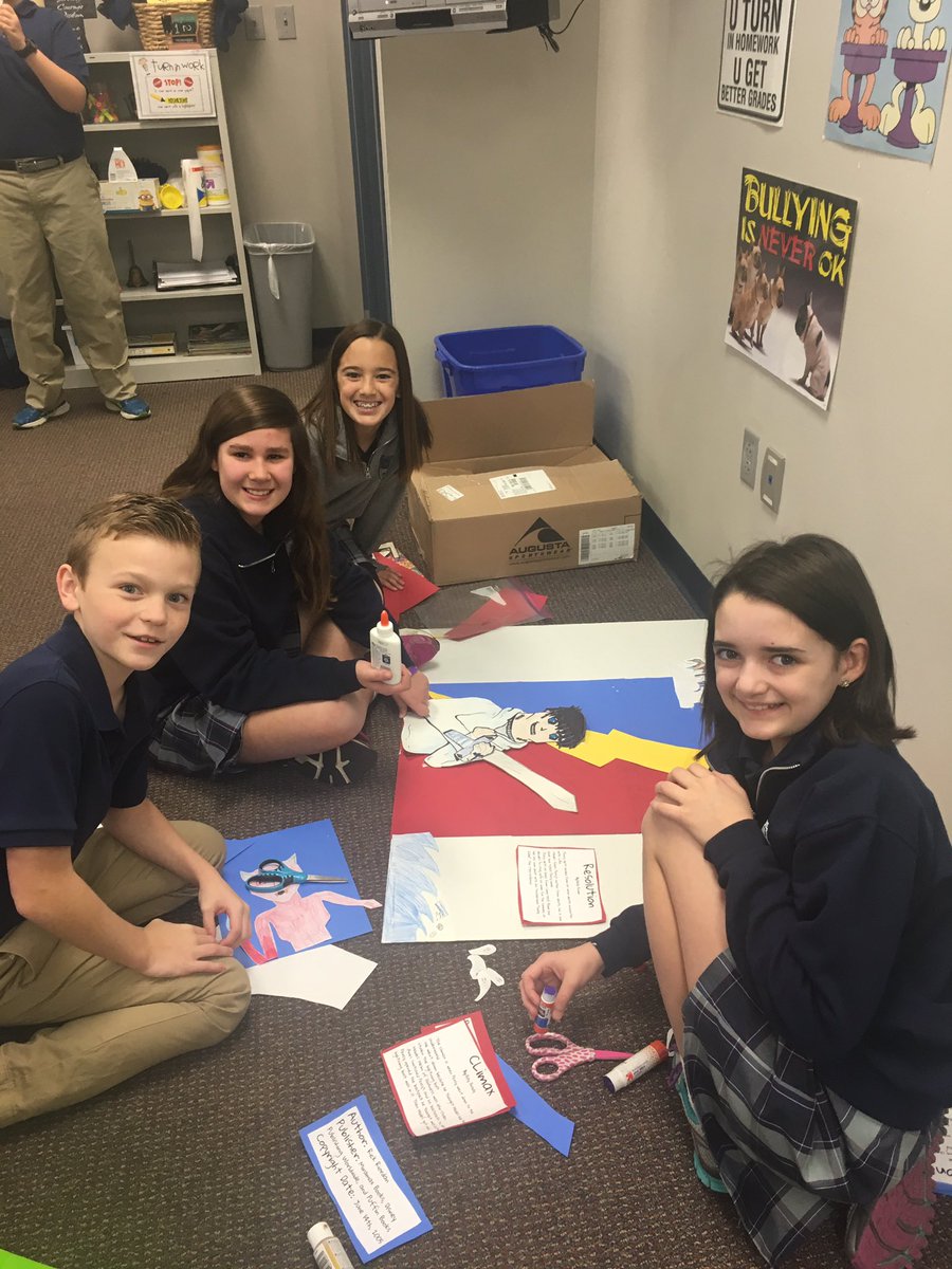 cskornia1's tweet photo. Working hard on our Novel Poster Project. #plotpyramid #onlyatstalbanroe @StAlban_School @SARPRINCIPAL https://t.co/TVCqSyiDqS