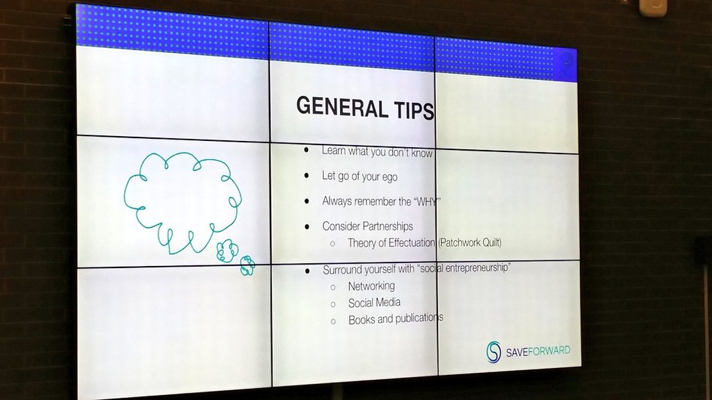 SproutYourIdeas's tweet photo. .@celynbr shares some tips she has learned along her social venture journey #SocEnt #innovation @JeanAugustineSS @JASSInnovation https://t.co/4eF0k1lAdQ