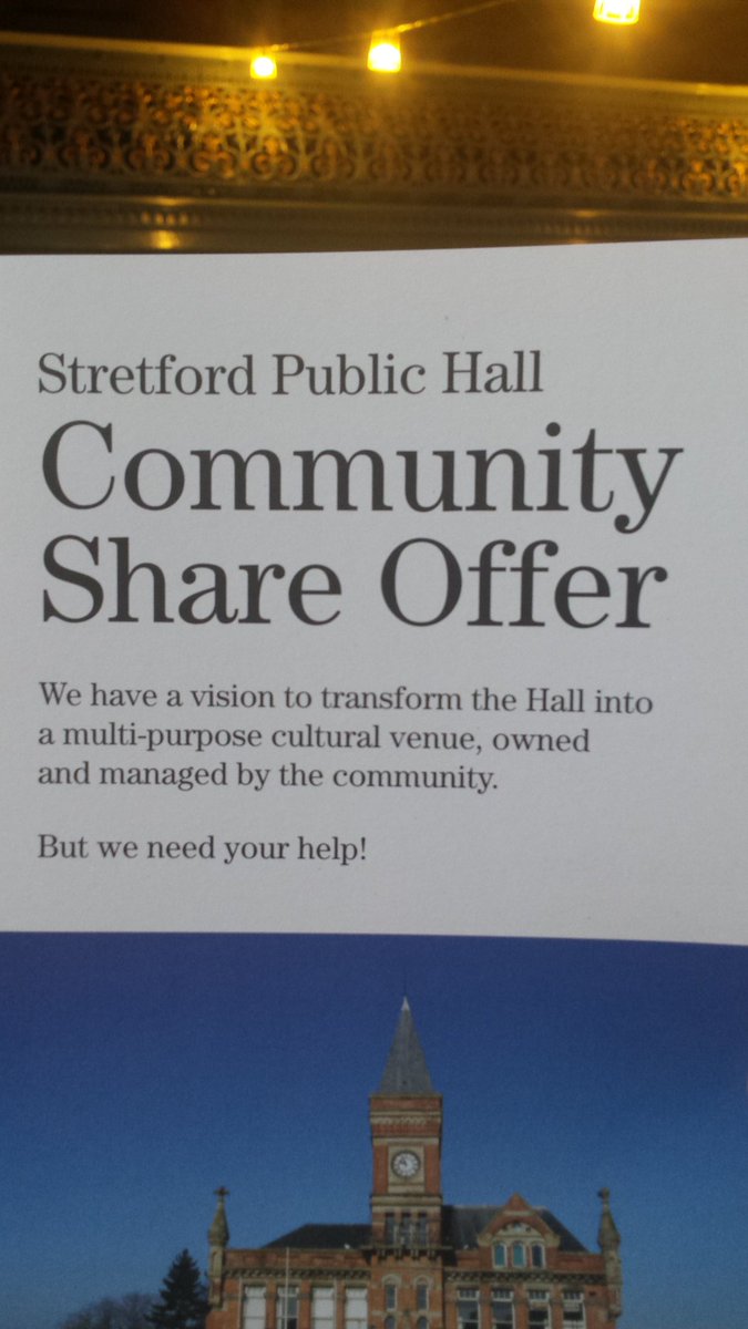 KevinVCSdevelop's tweet photo. Visiting Stretford Public Hall that needs your support #Locality17 amazing community owned venue in Manchester https://t.co/NqeAe33NXo