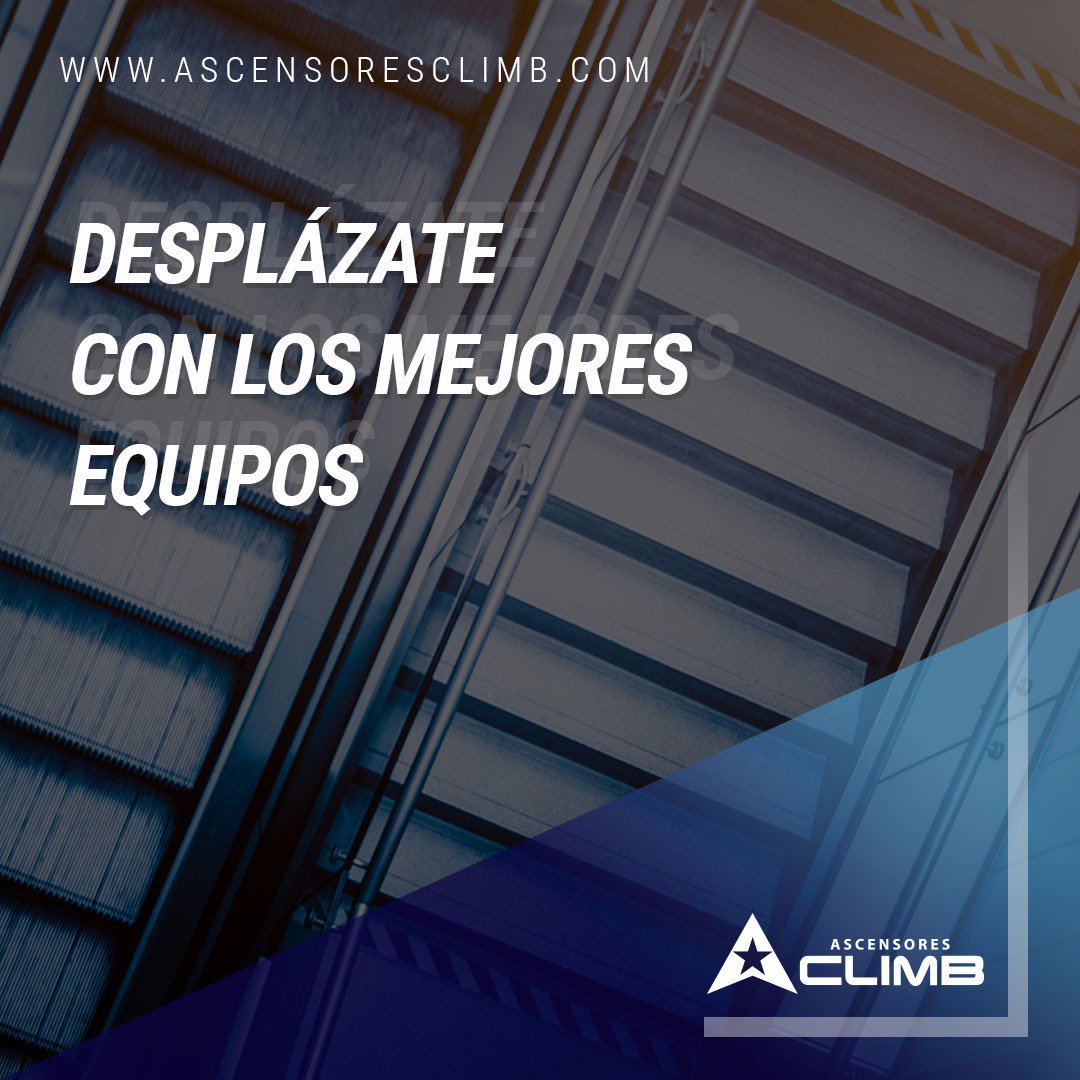 Desplázate con las mejores Escaleras Mecánicas, de nuestra marca CLIMB, con la mayor tecnología del mercado actual // Visita ascensoresclimb.com #Obra #Ascensores