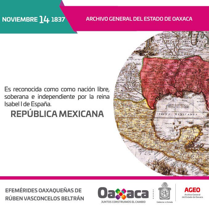 AGEO_GobOax's tweet photo. Compuesta de estados y países, el territorio fue llamado de la Nueva España; Capitanía General de Yucatán; con Provincias Internas de Oriente y Occidente; el de la Baja y Alta California. #EfeméridesOaxaqueñas #AGEO #Noviembre #Historia https://t.co/oOsr4ErOh0