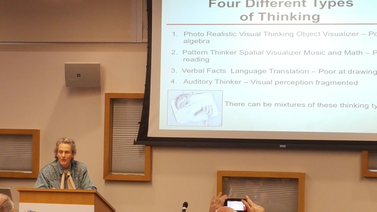 STEMshowcase's tweet image. 4 types of thinking: photo realistic visual thinking,  pattern thinker,  verbal facts,  auditory thinker #stemshowcase