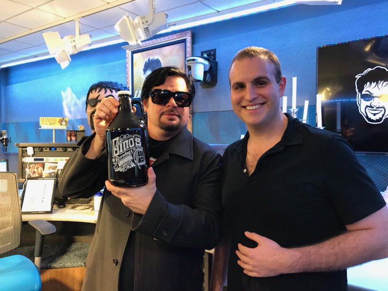 Nothin' like starting a Tuesday morning with #deepAF pizza and <a href="/GinosBrewingCo/">Gino's Brew Pub</a> brews! Thanks for having us <a href="/MancowMuller/">MancowMuller</a> - it was a real treat. #ginoseast