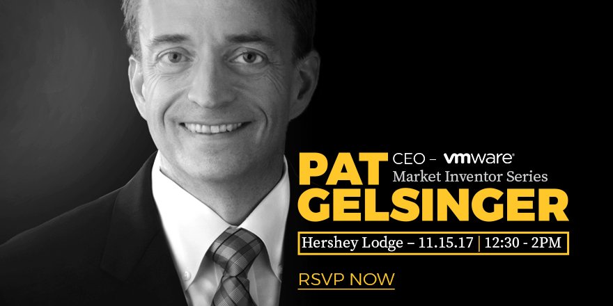 MeritMkt's tweet photo. TOMORROW: Don't miss the chance to hear @PGelsinger, CEO of @VMware, live. Our CEO @Adam_Vasquez will interview Pat for our Market Inventor Series interview during the @PAFarmBureau launch event. RSVP now: https://t.co/eGh01FaruZ https://t.co/dGjlEWcYKp