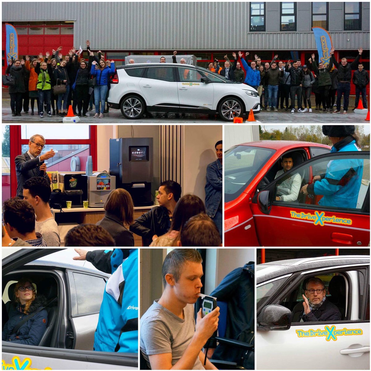DriveXperience's tweet photo. Weer een geslaagde praktijkdag in #HardinxveldGiessendam. Officieel geopend door wethouder @TheoBoerman in een nieuwe Renault Scenic van @RenaultDealer   https://t.co/93LUKid1LL https://t.co/QOFqhQLaII