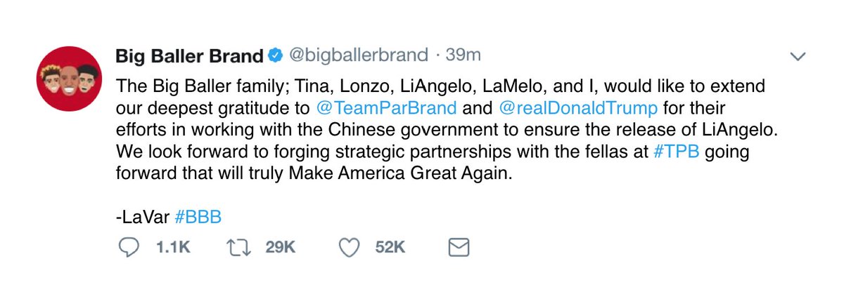 Glad to see LiAngelo's on his way back to the good ole USofA. Just out here making the world a better place and supporting our brotha's from anotha motha at #BBB.