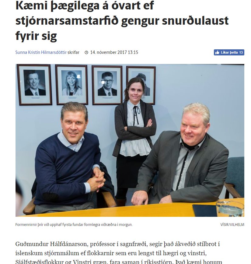 - Þessi Vísis-mynd Vilhelms ljósmyndara segir meira en þúsund orð.