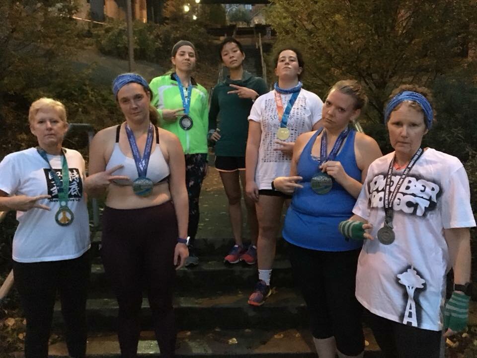 Jennwil15's tweet photo. Hey @macklemore we do this stair workout every Tuesday at Howe and we are on a mission to recruit you next time you are home in Seattle. Will you #justshowup at 6:15am the next Tuesday you are in the city? #novemberproject https://t.co/4ps7Tw1556