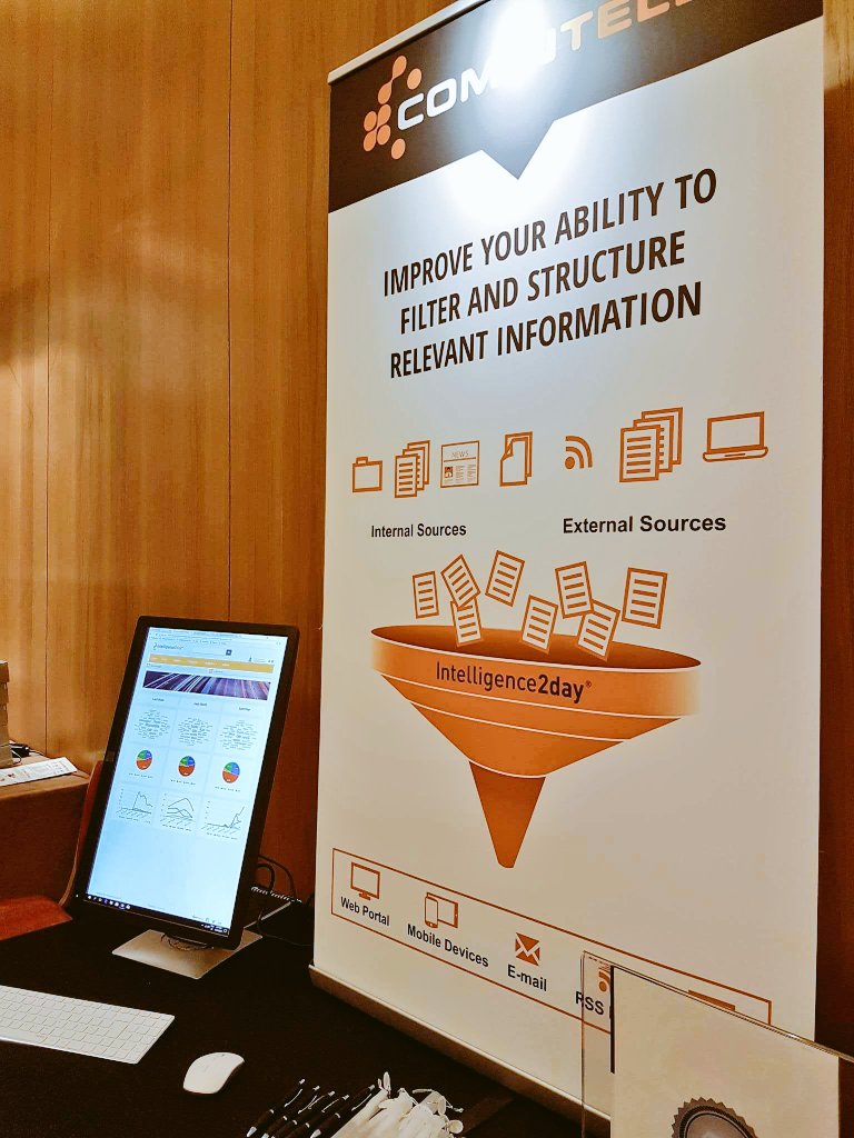 Comintelli's tweet photo. Don't miss to stop by our booth to see #intelligence2day demo live! ๐ป #SCIP17EU Not at #scip? See a demo online! https://t.co/rFKHaVsOKC https://t.co/CesDZPKnrF
