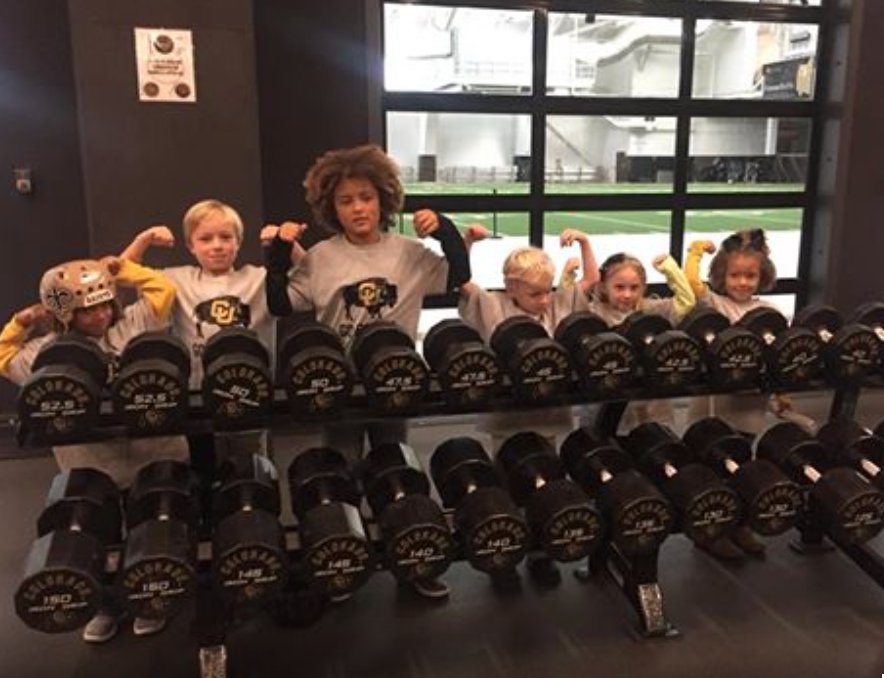 BrockDesignsPdx's tweet photo. @cubuffs some future CU athletes in the making #HallOfFame  #SpectacularWeekend Hall of fame induction Stan Brock @sbrockKOIN https://t.co/dx5iKzFPnE