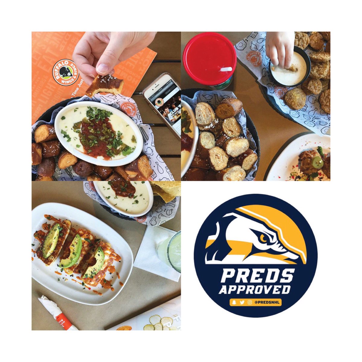 bwrfranklin's tweet photo. #WingsandRings ๐ฃ1/2 Price Starters (that means Appetizers at Wings & Rings!) every #Preds game this year!! (Must show post to redeem!) AND 2-4-1 Bud Light & Miller Lite drafts during all #PREDS games #PredsApproved Viewing Location #EnergyTeam #PredsOnTV #PredsOnTheRoad https://t.co/Pov9JGowAD