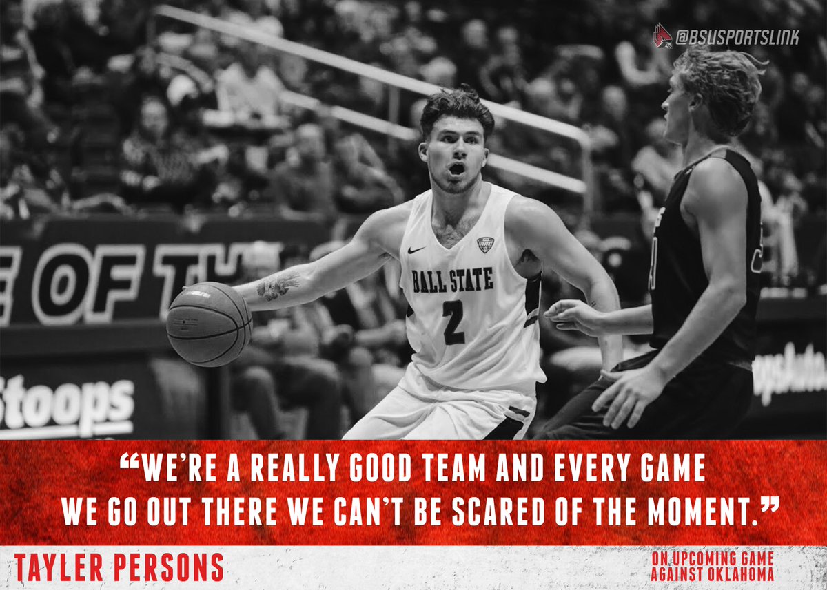 bsusportslink's tweet photo. .@TaylerPersons8, Wednesday is your time. ๐ฅ๐ฅ๐ฅ
.
.
#BallState #Oklahoma #WeFly #TheProcessBSU. https://t.co/MCskDTYPu8