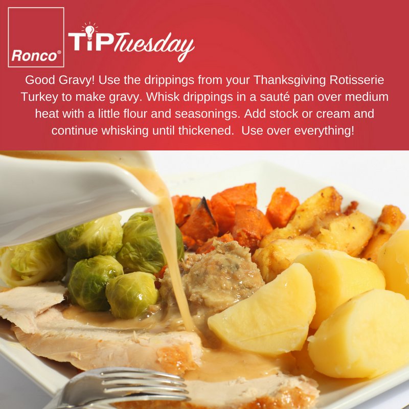 Here's a tip to make the most of your Rotisserie Turkey drippings! I mean who doesn't need more gravy in their life?
#tiptuesday #Thanksgiving