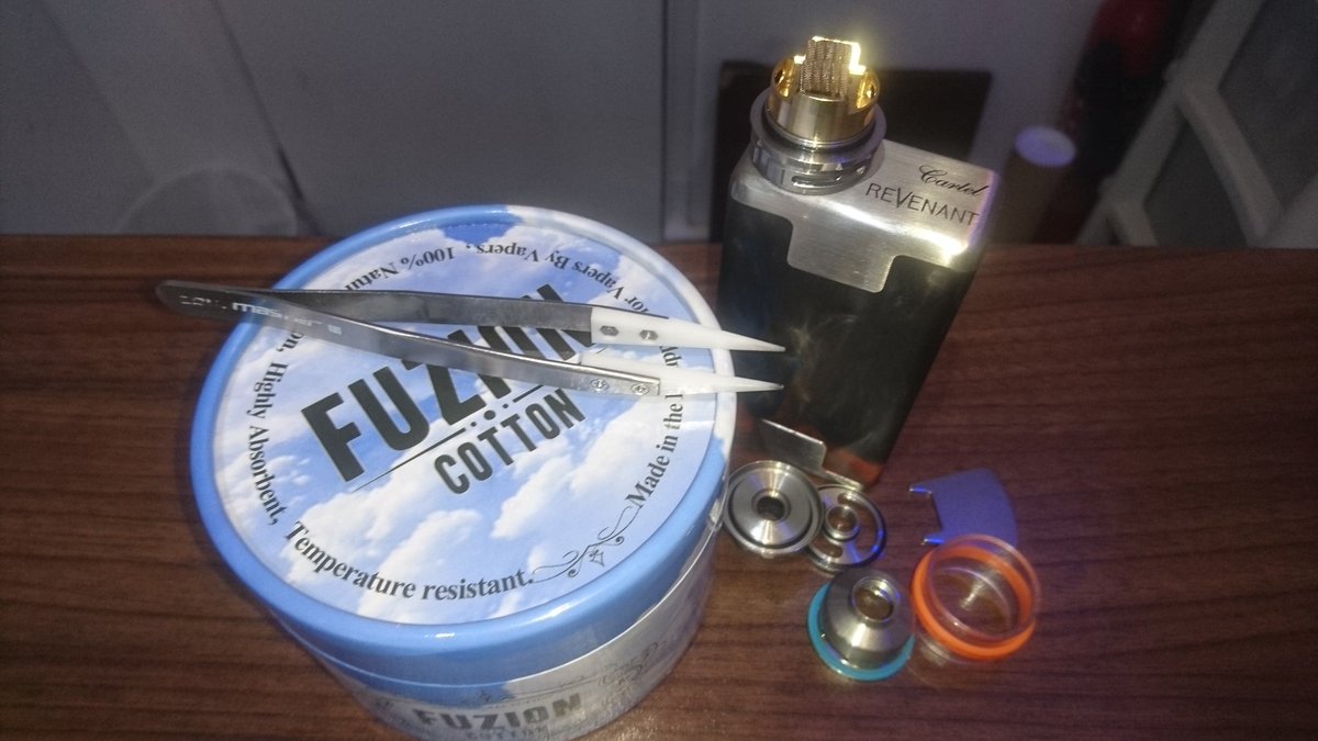 Vaping_Unicorn's tweet photo. New cotton! Let's try it on my #kylinv2 #FuzionCotton #vapelife https://t.co/17GukKyAqI