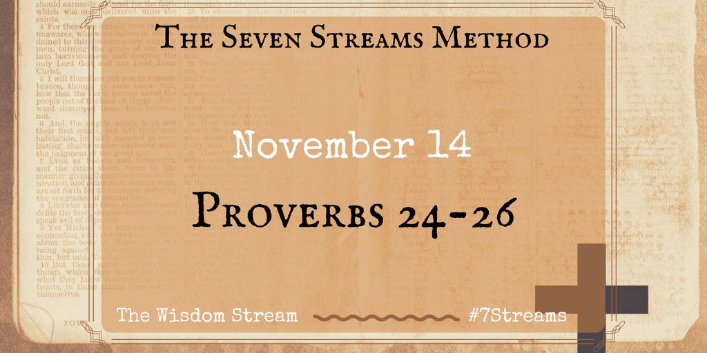 7StreamsMethod's tweet photo. Listen to today's Scripture reading:
Proverbs 24-26
#TheWisdomStream #7StreamsMethod
https://t.co/PcJUBH4YMn https://t.co/u9GiXT8wzn