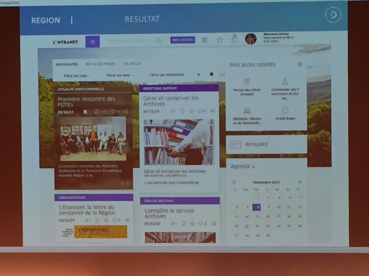 GuillBrown's tweet photo. #Intranet Région Bourgogne Franche Comté : accompagner le changement #comInterne #JDS17 https://t.co/kuso9iz7Bi