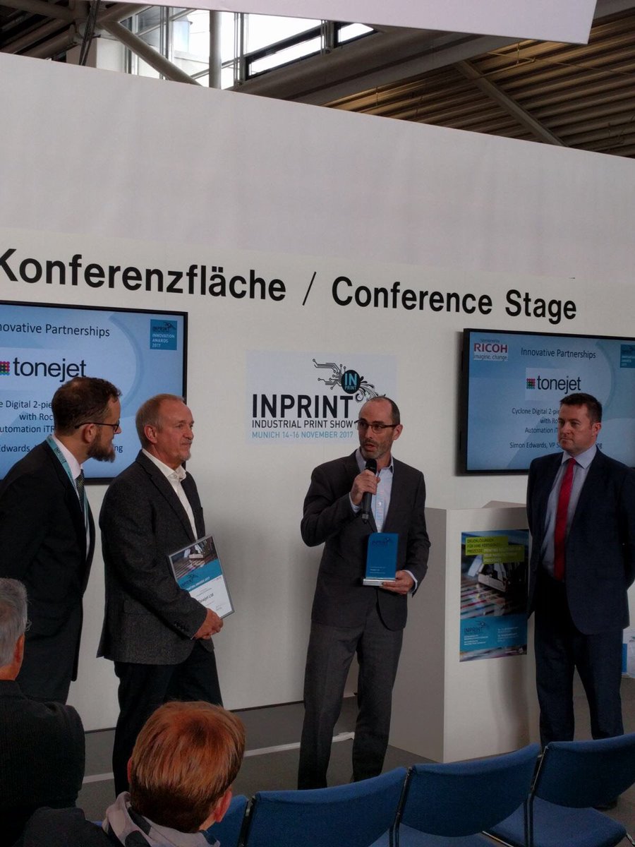tonejetltd's tweet photo. Named winners at InPrint #Cyclone #Tonejet @ROKAutomation https://t.co/cfDWN99oPt #InPrint2017 https://t.co/skXz8ewugC