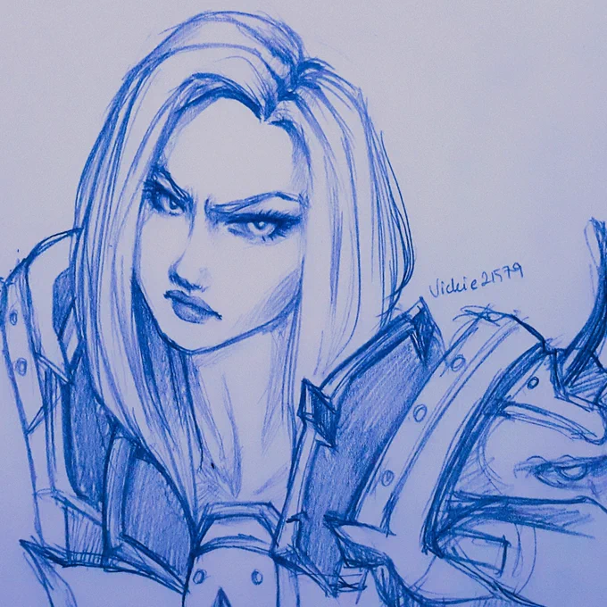 Deathbringer Sonya sketch   