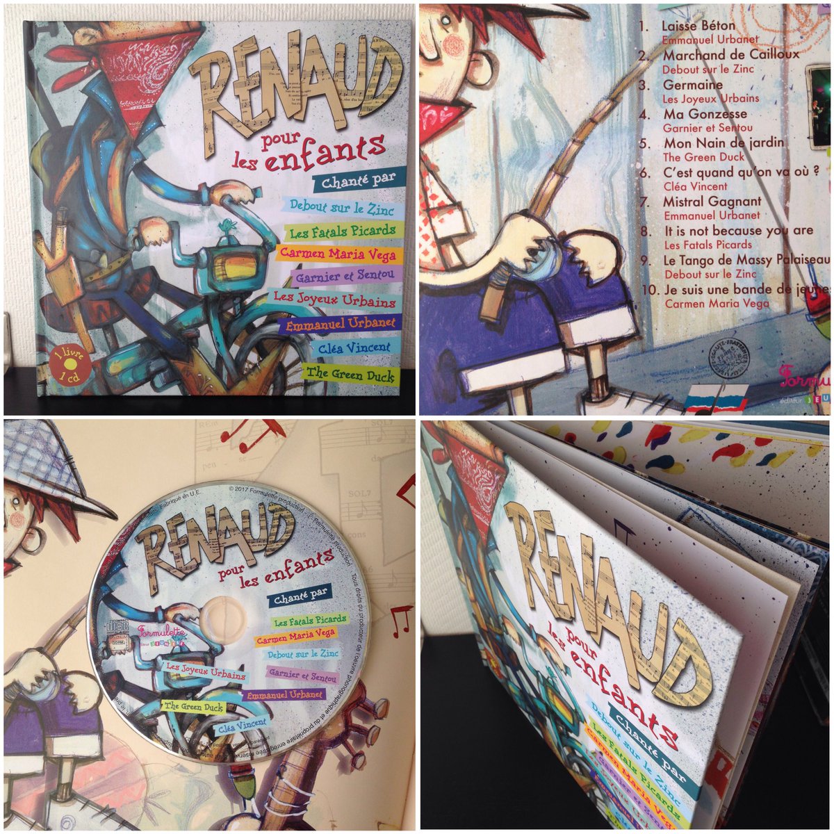 EmmanuelUrbanet's tweet photo. Je suis fier de vous présenter "Renaud pour les Enfants", mon nouvel album jeunesse mais aussi pour les vieux disponible en magasin et chez https://t.co/iPtttd9oJf https://t.co/AGjar72J65