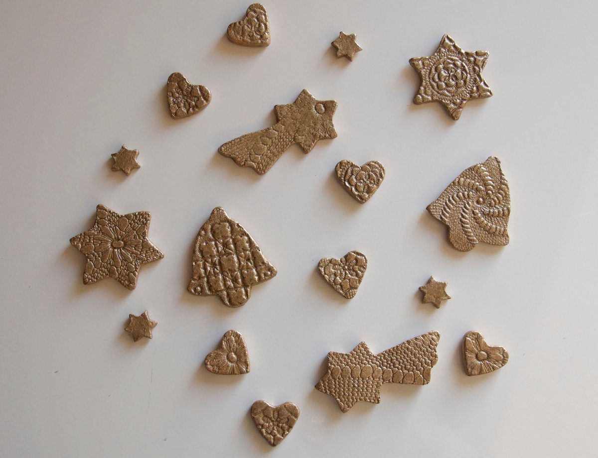 CeramicDynamics's tweet image. Christmas Table Decorations | Set with 17 pieces! 
These are Handmade ceramics with a combination of shapes, including bells, stars, falling stars and hearts. 
Made in #Cyprus

buff.ly/2yZ9NAB
#Christmas #home